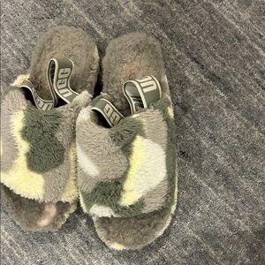 UGG Plush Camouflage Slippers